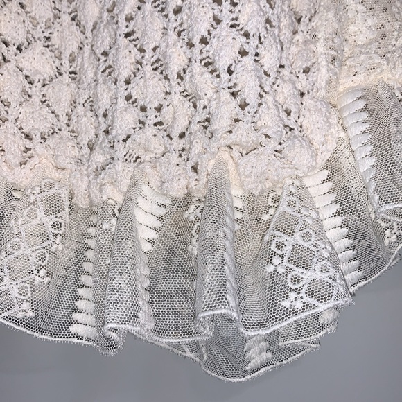 NWT Zara Pointelle Ruffle Knit Top - Picture 11 of 17